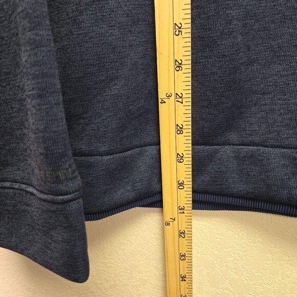 New Under Armour Storm Golf Mens 2XL Navy Heather Performance Fleece Quarter Zip - Picture 3 of 10